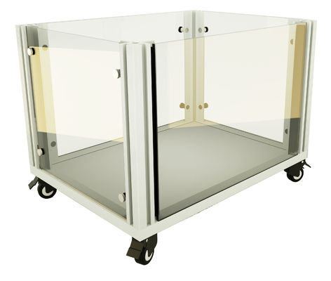 गुणवत्ता  Mesh Panel Metal Dog Crate Metal Dog Kennel With Sliding Door 4 Wheels Easy Assembly Required फैक्टरी