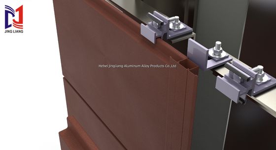 उच्च स्थायित्व के साथ 20 मिमी पैनल के लिए टेराकोटा वेंटिलेटेड अग्रभाग समर्थन प्रणाली